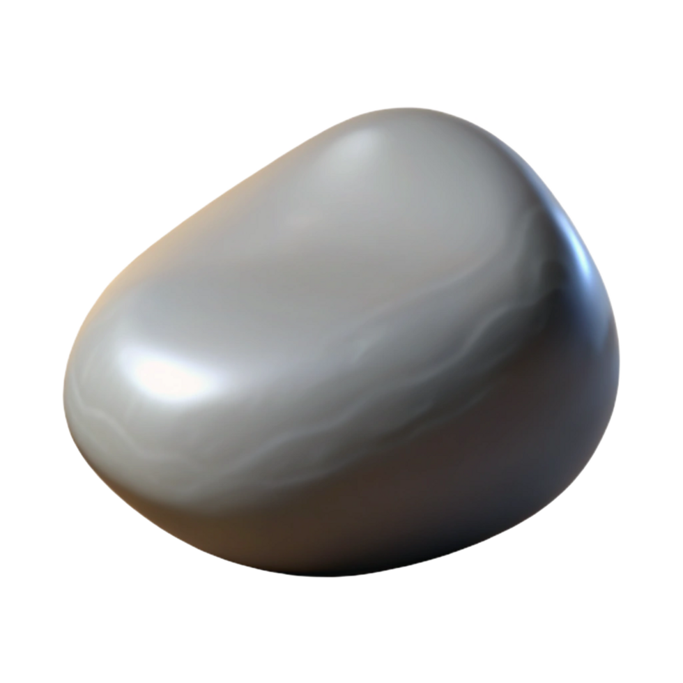 dramatic minimalist Smooth grey river stone 4K png