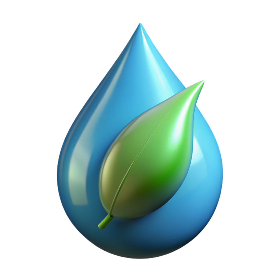 serene artistic Raindrop on a leaf exclusive png