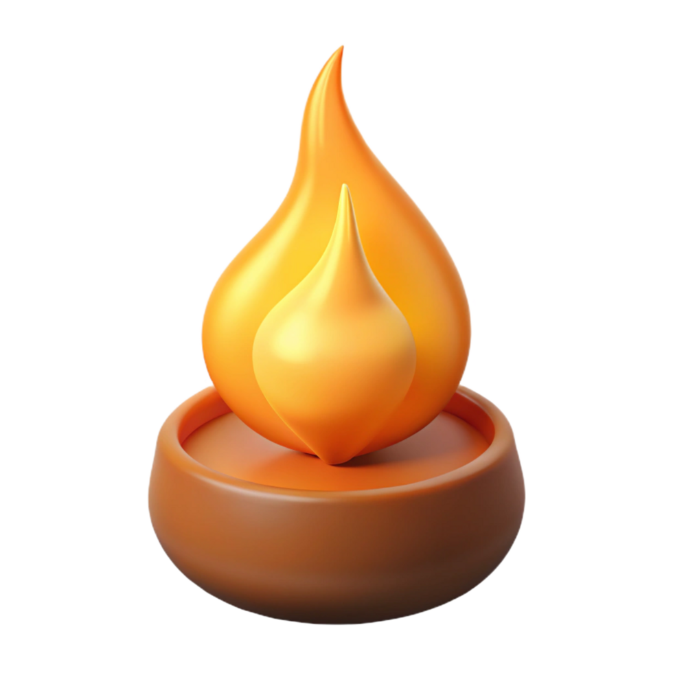 beautiful vintage A single flame flickering with magical energy, premium png