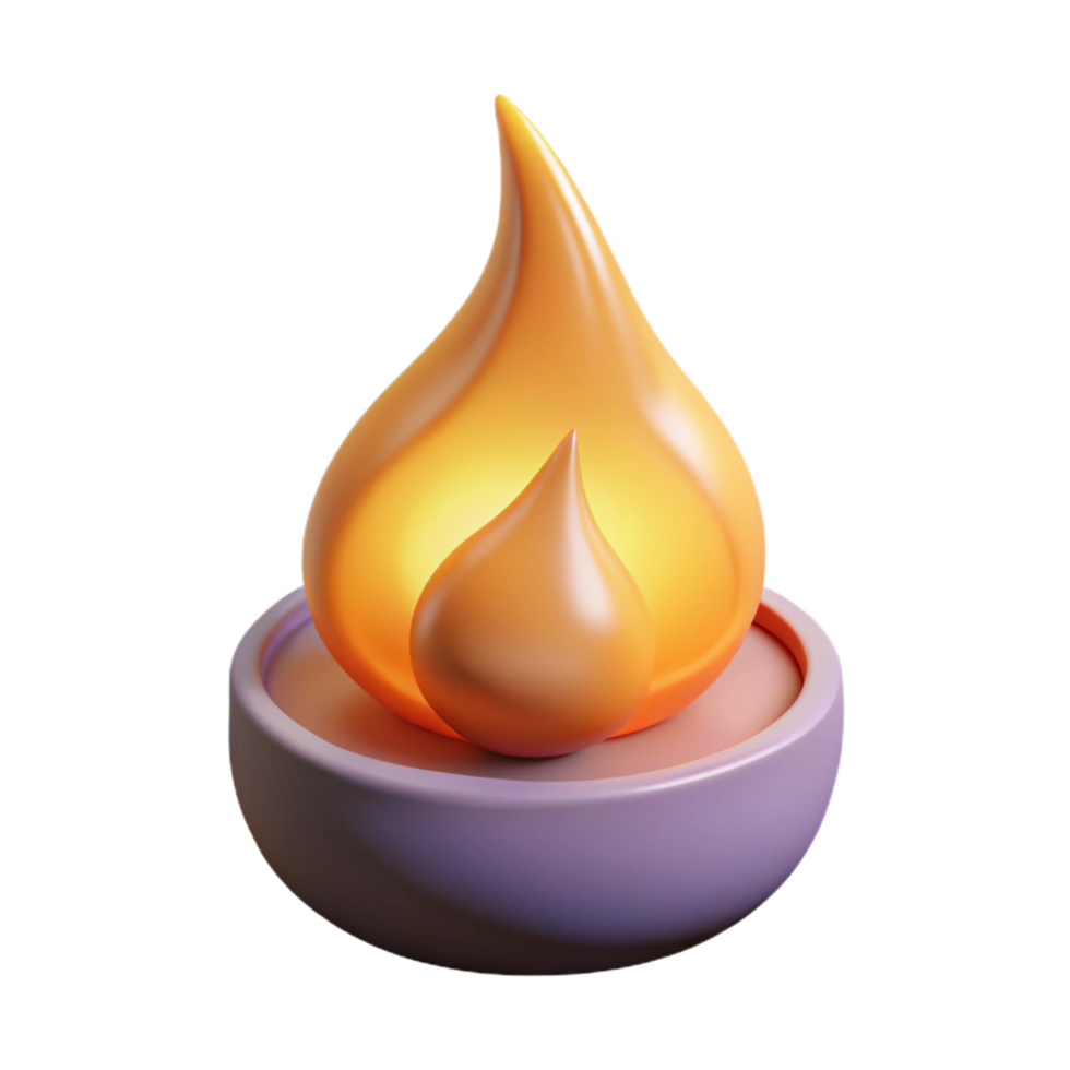 dramatic vintage A single flame flickering with magical energy, high quality png