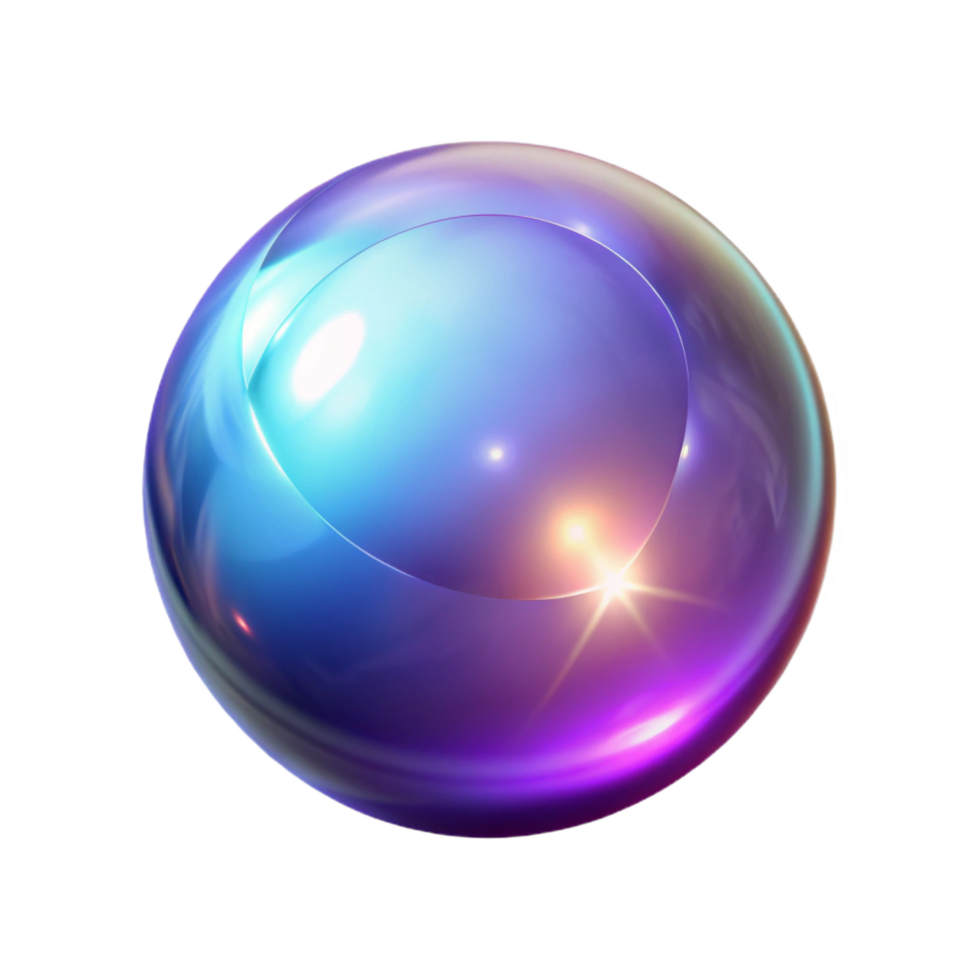 elegant artistic A glowing orb of pure magical energy, professional png