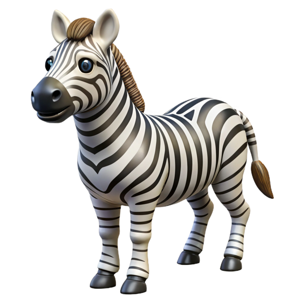 dramatic classic A zebra with distinct stripes premium png