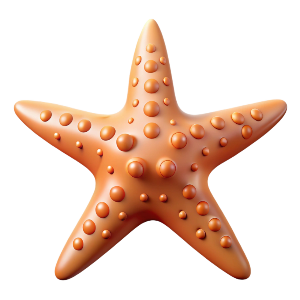 magnificent creative A starfish with five arms high quality png