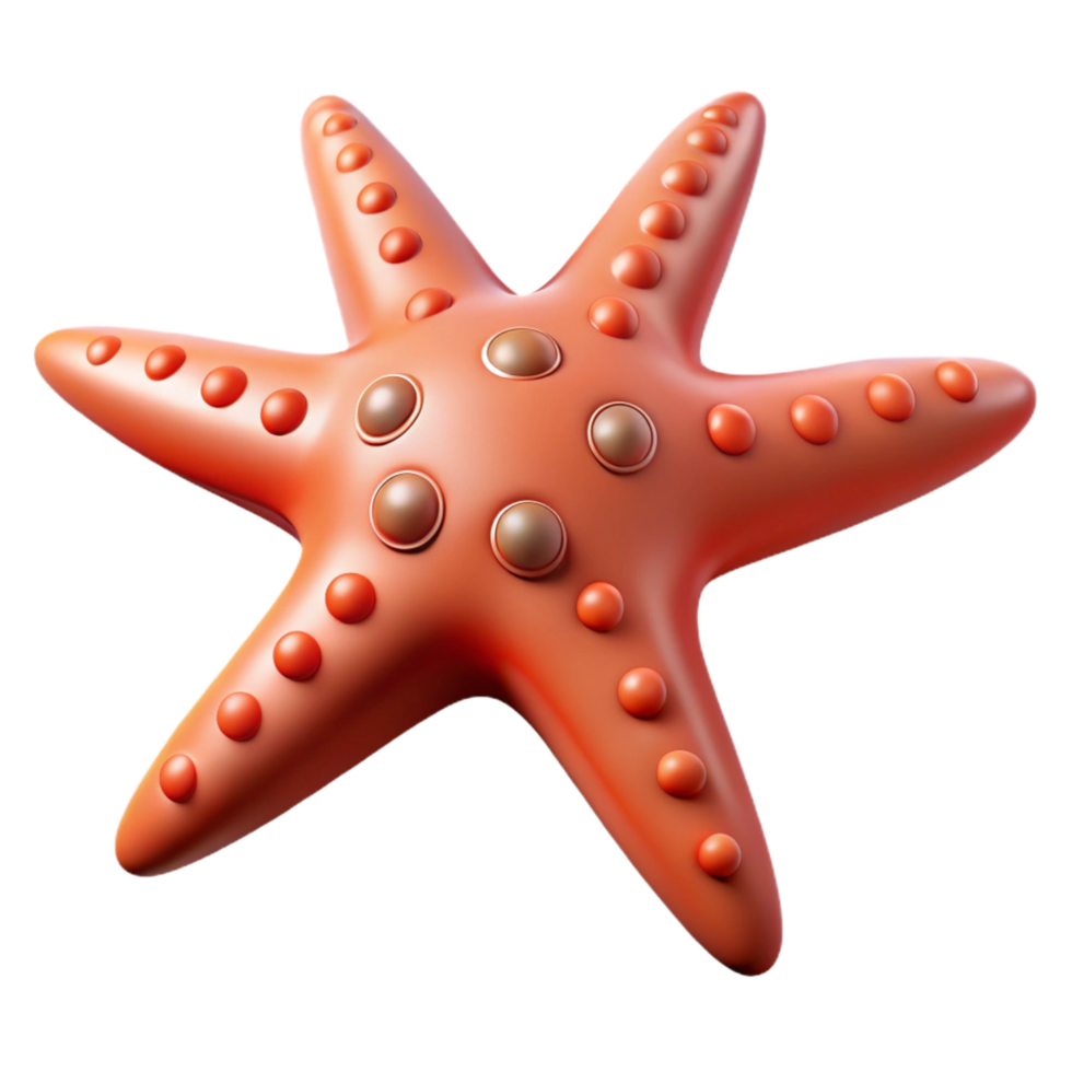 extraordinary artistic A starfish with five arms 4K png