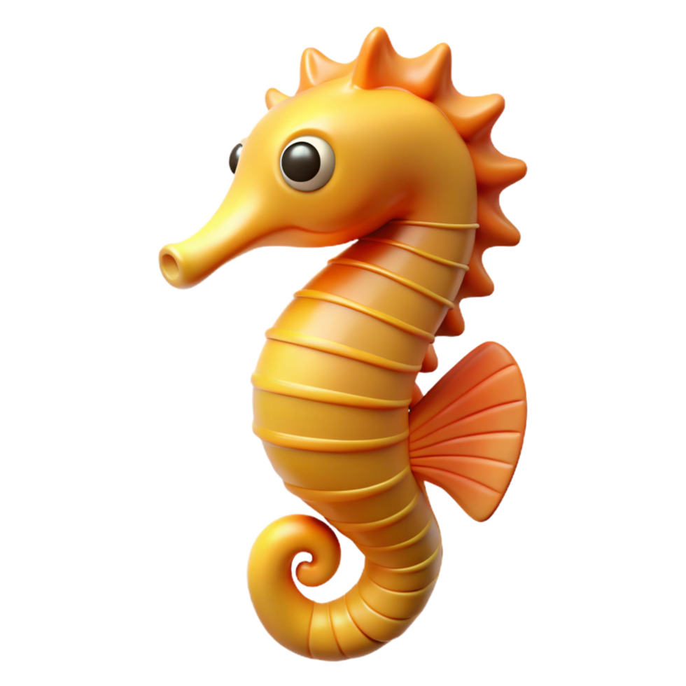 impressive abstract A seahorse in an upright position genuine png