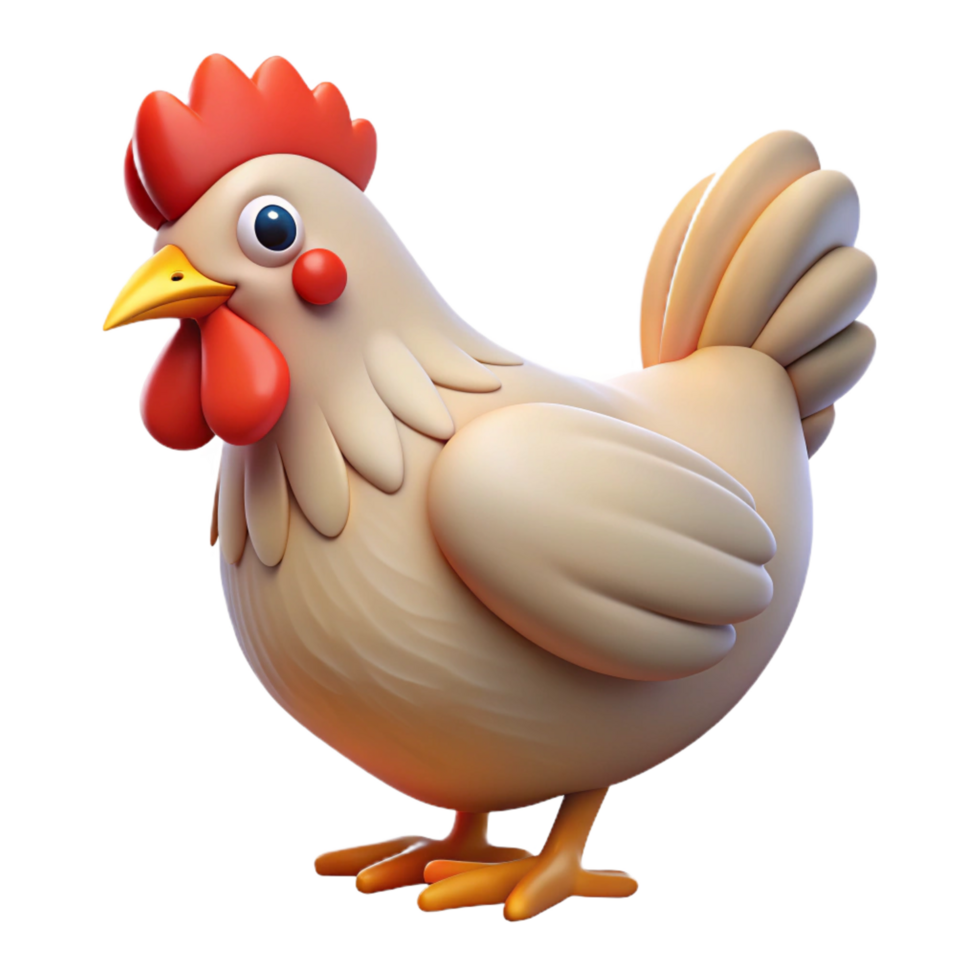 vibrant classic A chicken clucking exclusive png