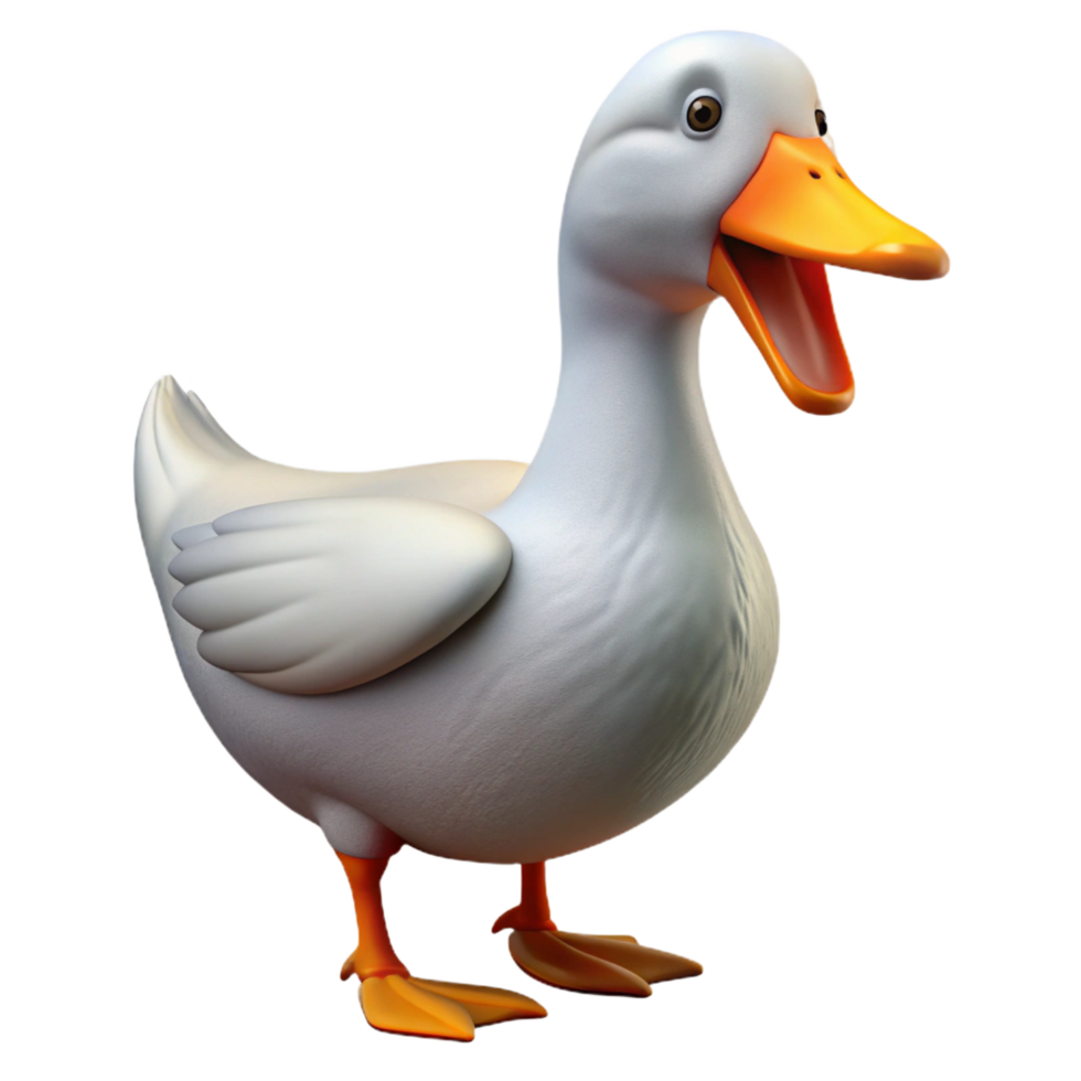 vibrant abstract A goose honking 4K png