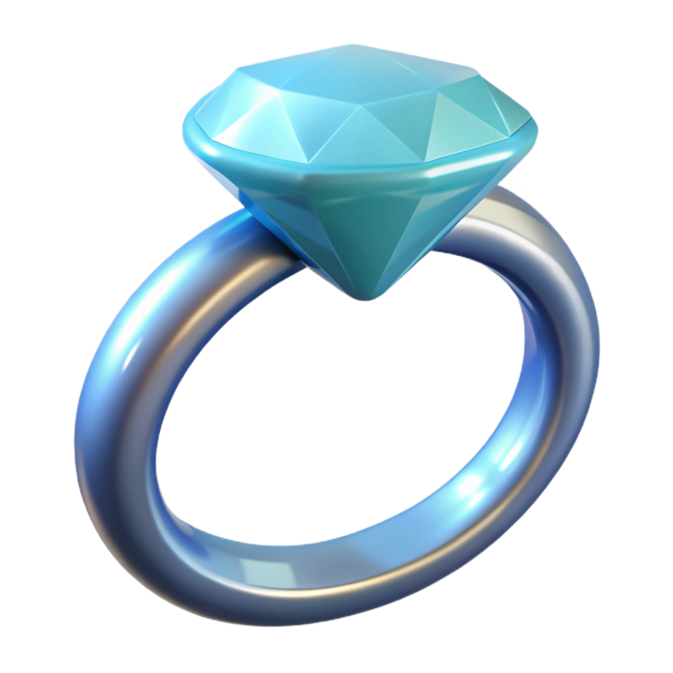 dramatic artistic A single, sparkling, diamond ring genuine png