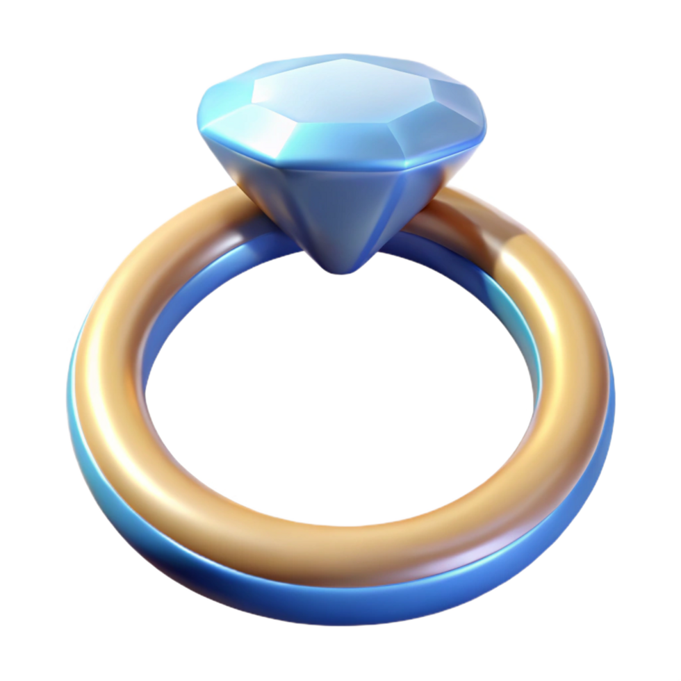 elegant abstract A single, sparkling, diamond ring high resolution png