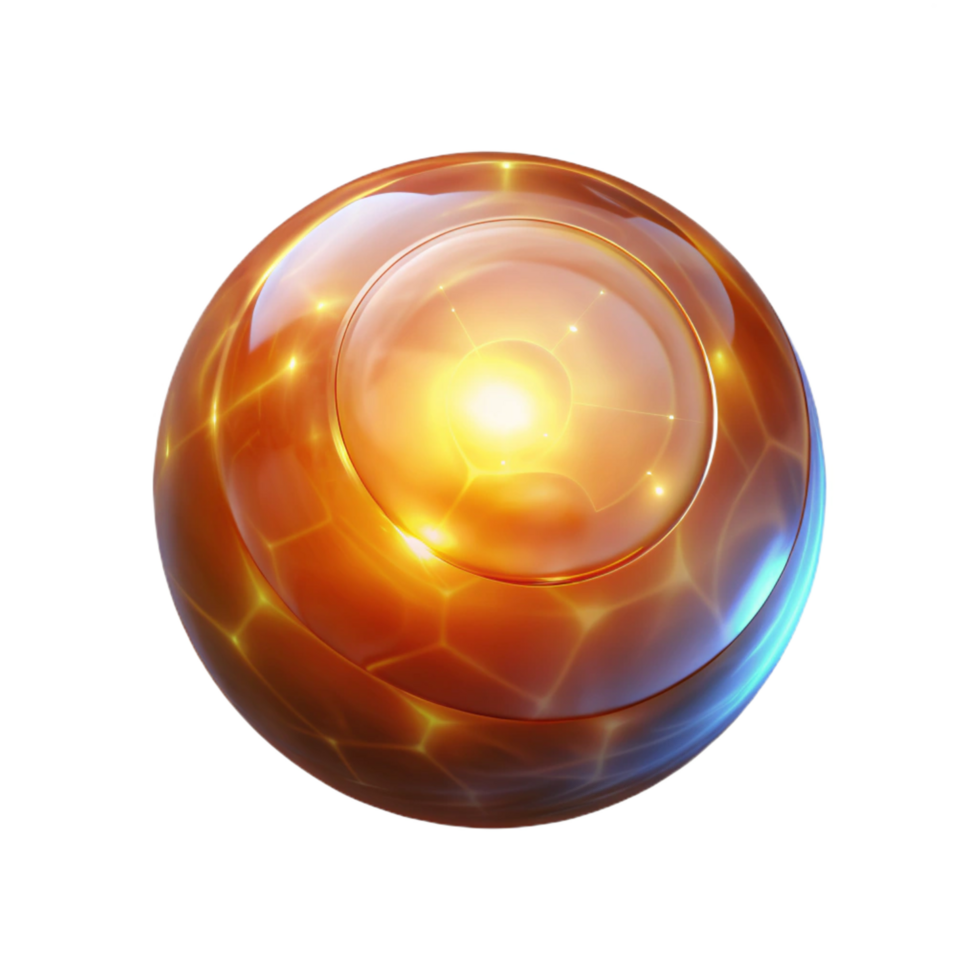 vibrant traditional A floating, glowing orb of energy exclusive png