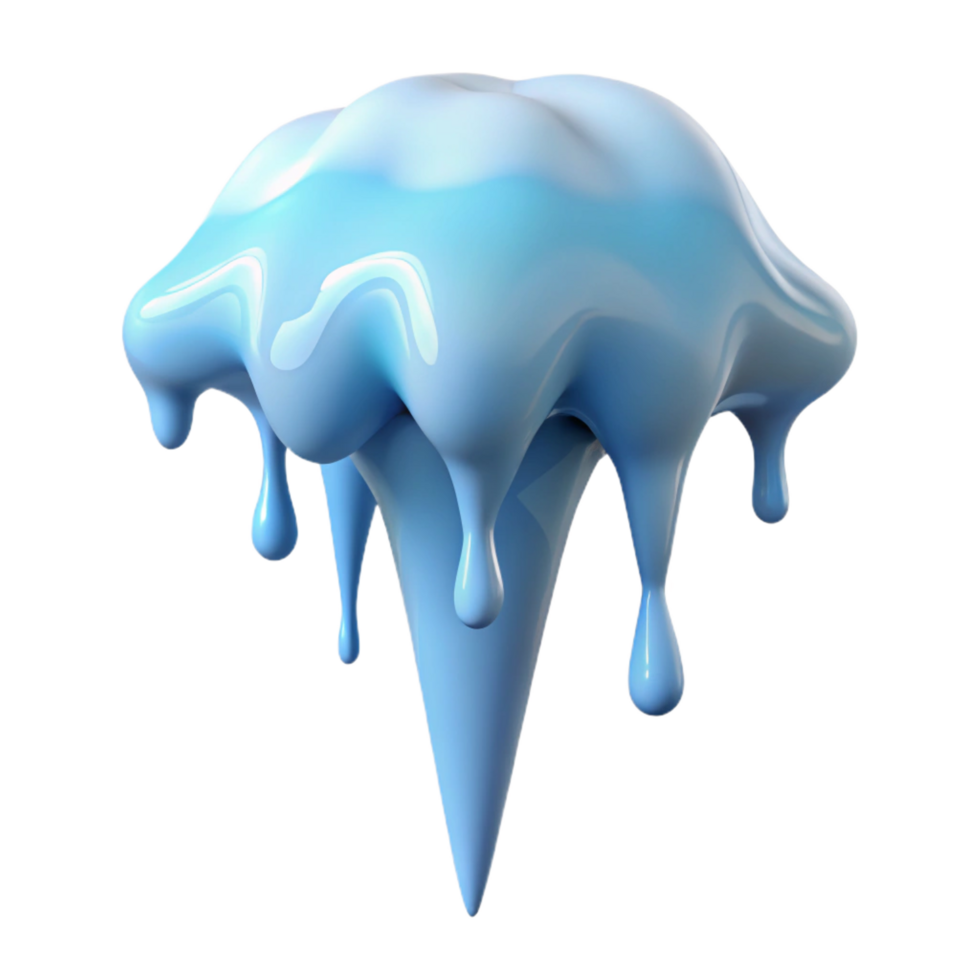 magnificent classic A single, dripping icicle detailed png