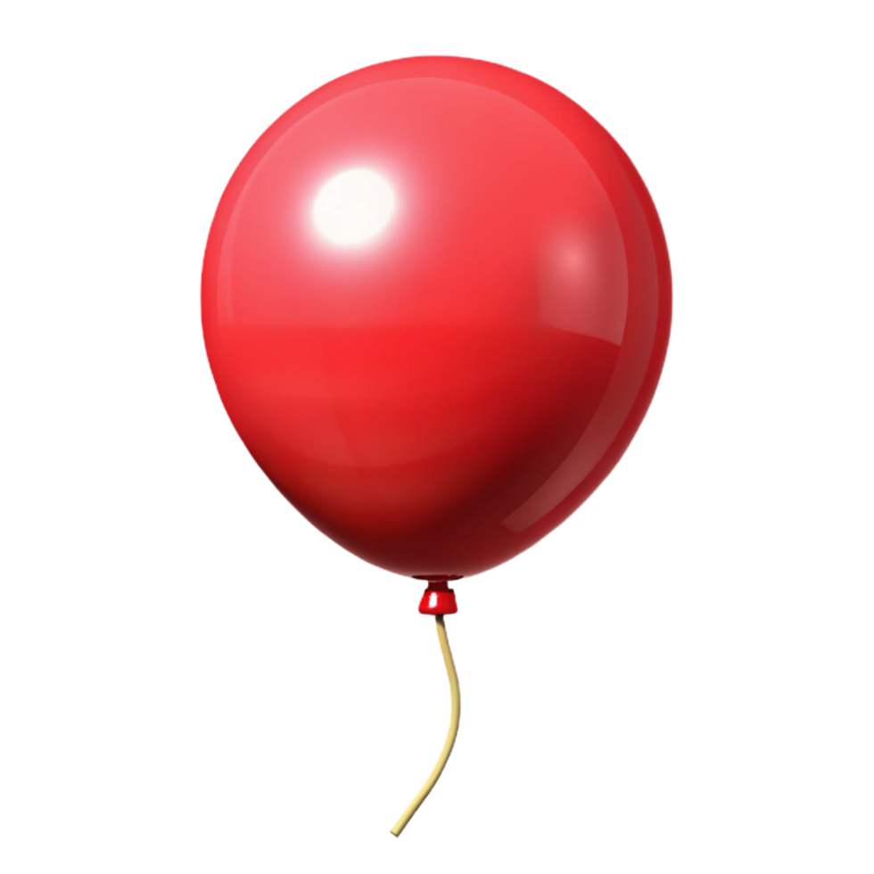 serene creative A single, red balloon high quality png