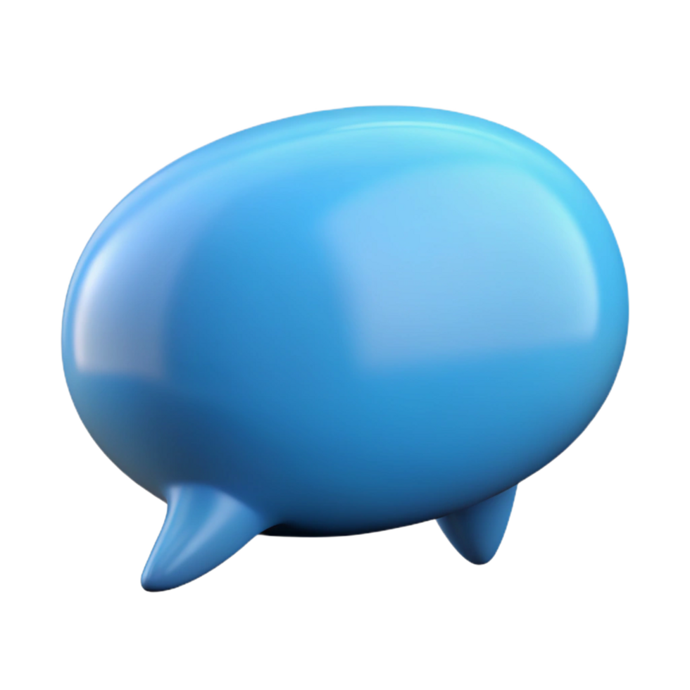 dramatic minimalist A single, cartoon-style speech bubble high resolution png