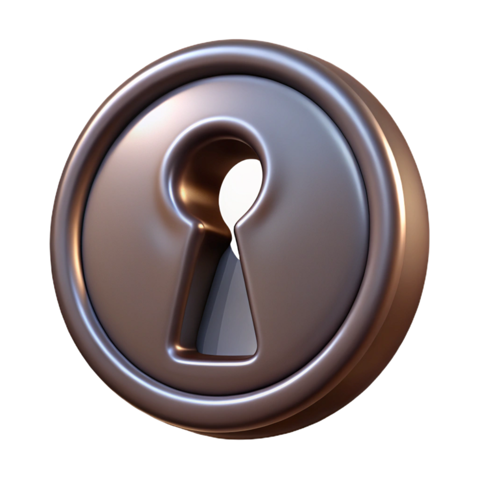 stunning creative A single, antique keyhole premium png