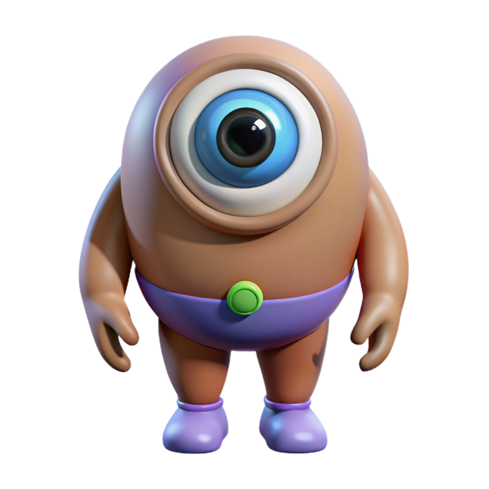 magnificent artistic Cyclops, one-eyed giant, genuine png