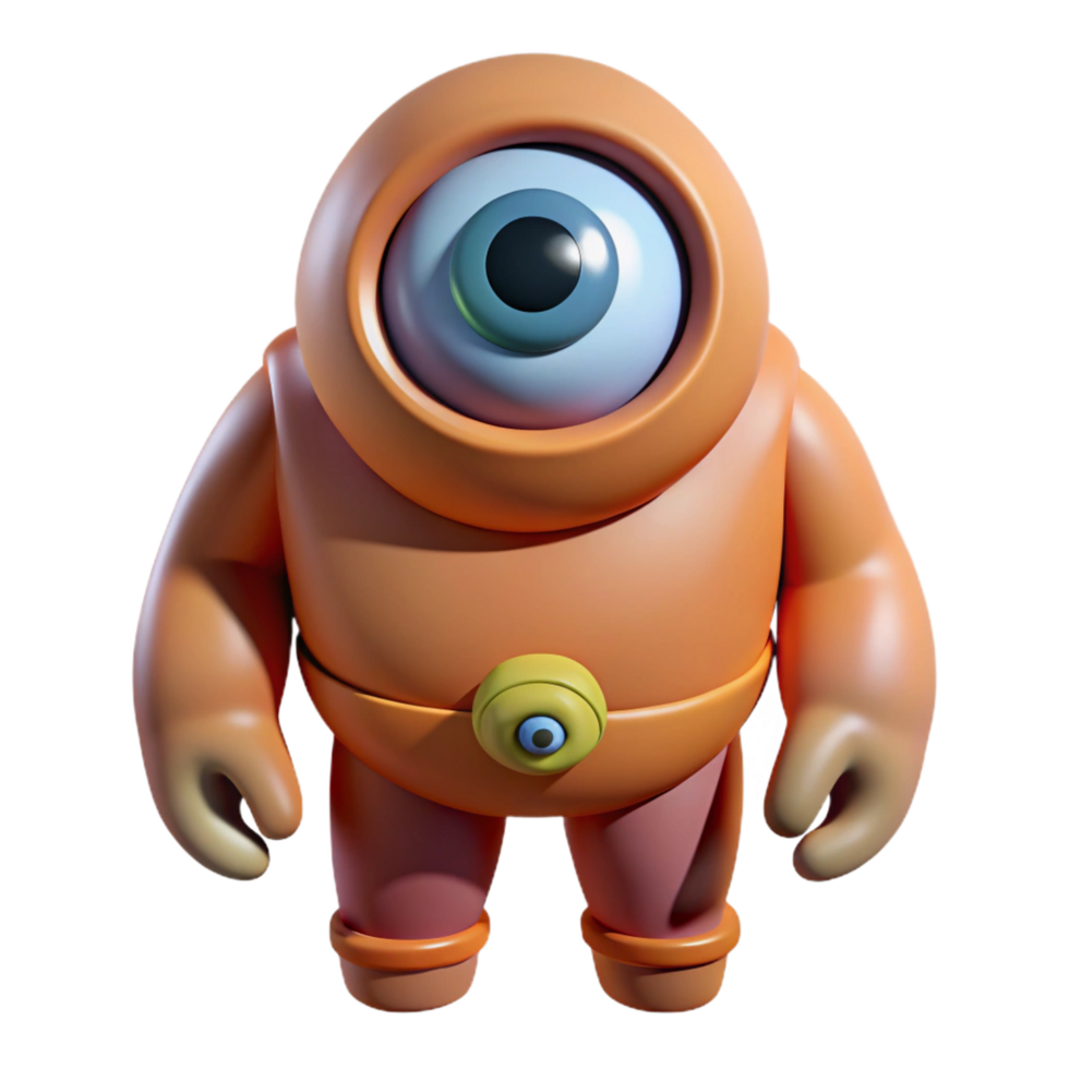 stunning rustic Cyclops, one-eyed giant, high quality png
