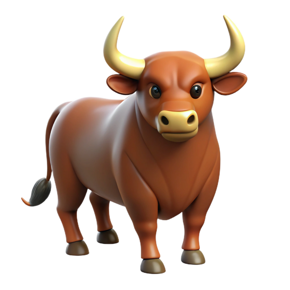 elegant contemporary Cretan Bull, bull, detailed png