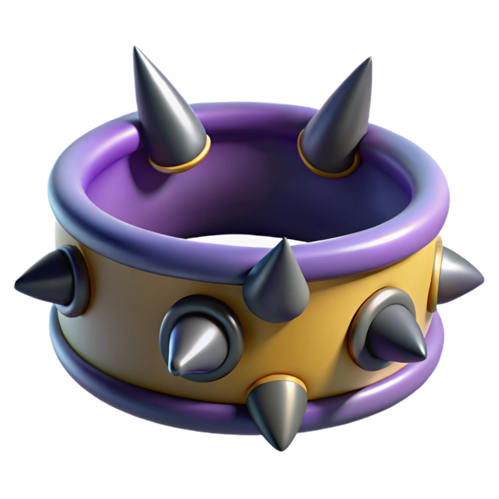 serene traditional Cerberus' Collar, spiked collar, exclusive png