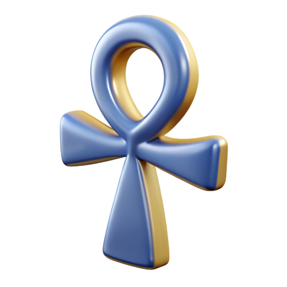 impressive abstract Ankh, Egyptian symbol of life, high resolution png