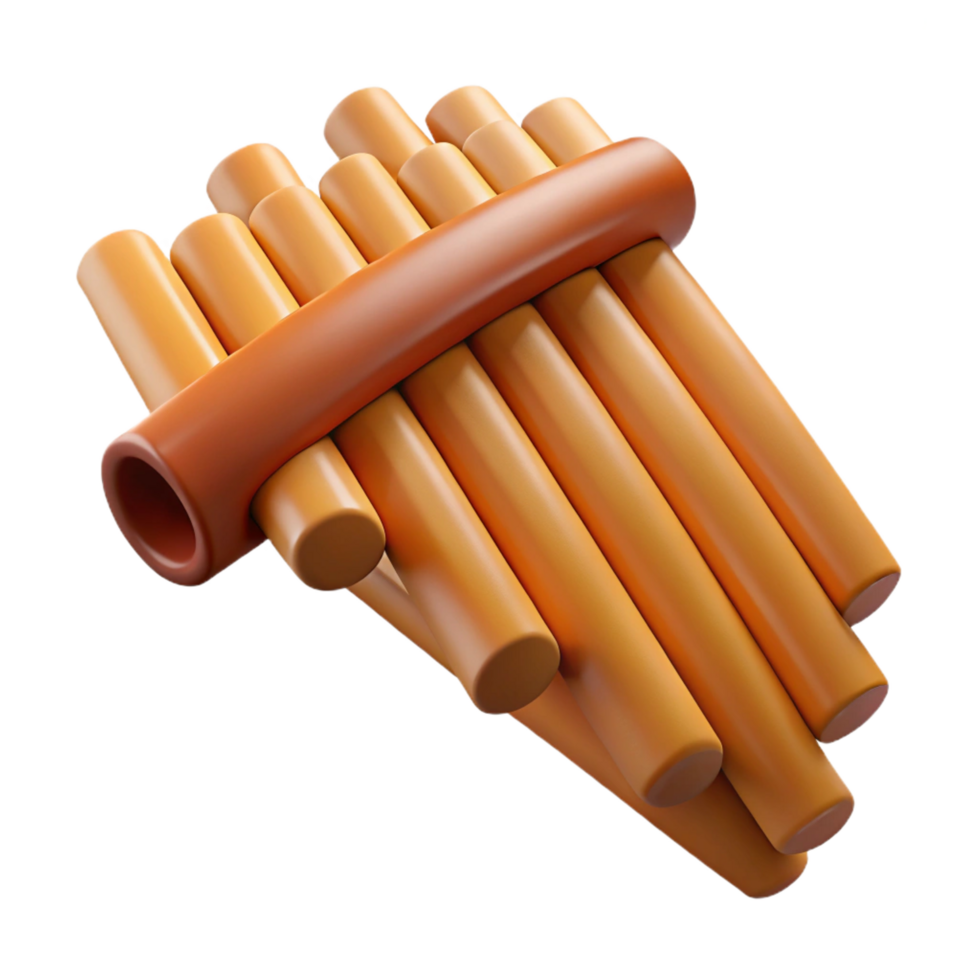 wonderful traditional Satyr's Pipes, pan flute, exclusive png