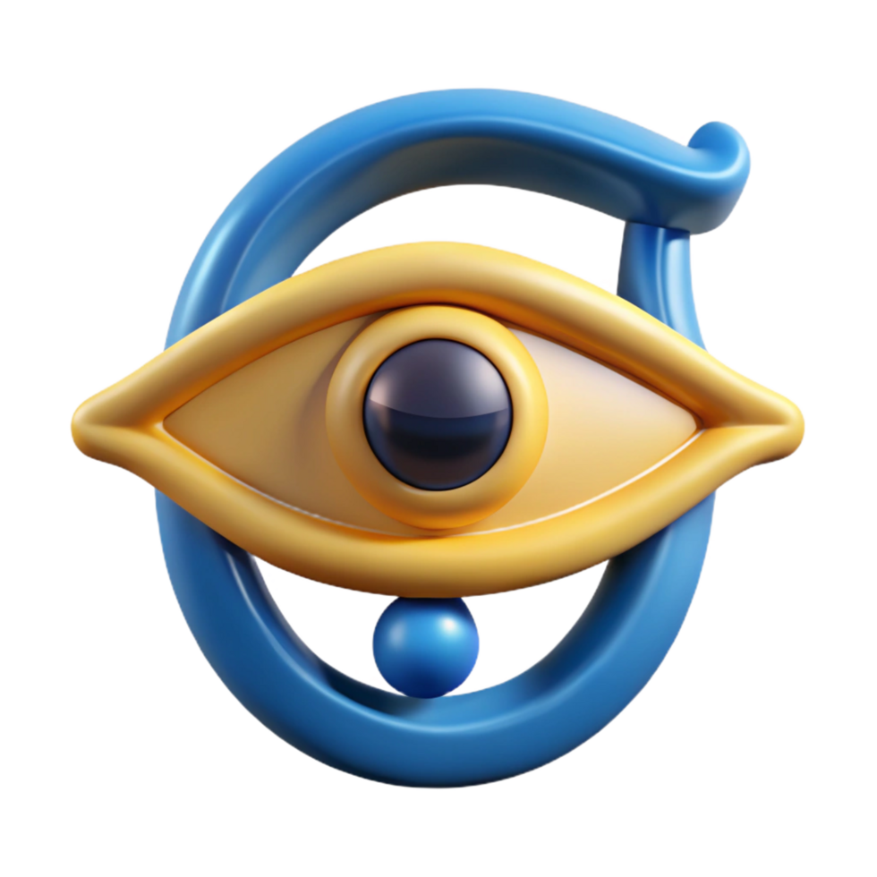 stunning vintage Eye of Horus, Egyptian symbol of protection, exclusive png