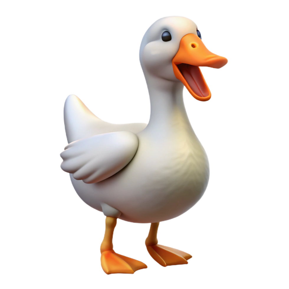 wonderful contemporary A goose, honking, high resolution png