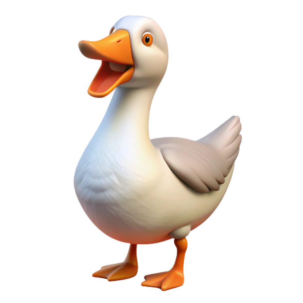 wonderful traditional A goose, honking, authentic png
