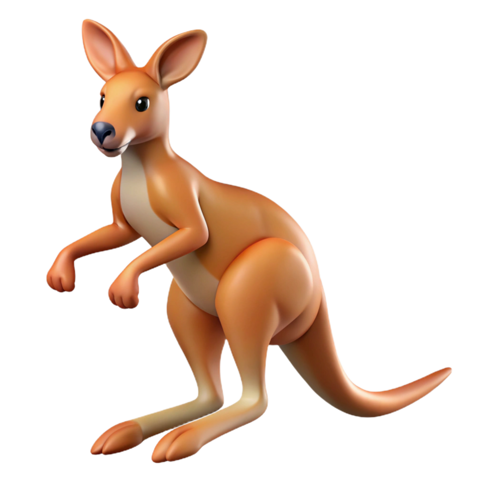 extraordinary traditional A kangaroo, hopping, professional png