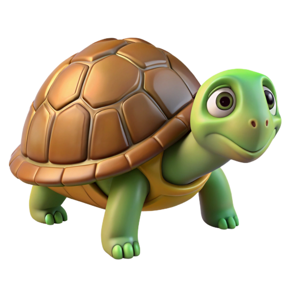 dramatic artistic A turtle, head out of shell, authentic png
