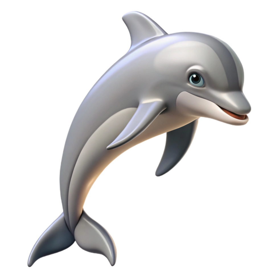 stunning creative A graceful bottlenose dolphin leaping authentic png