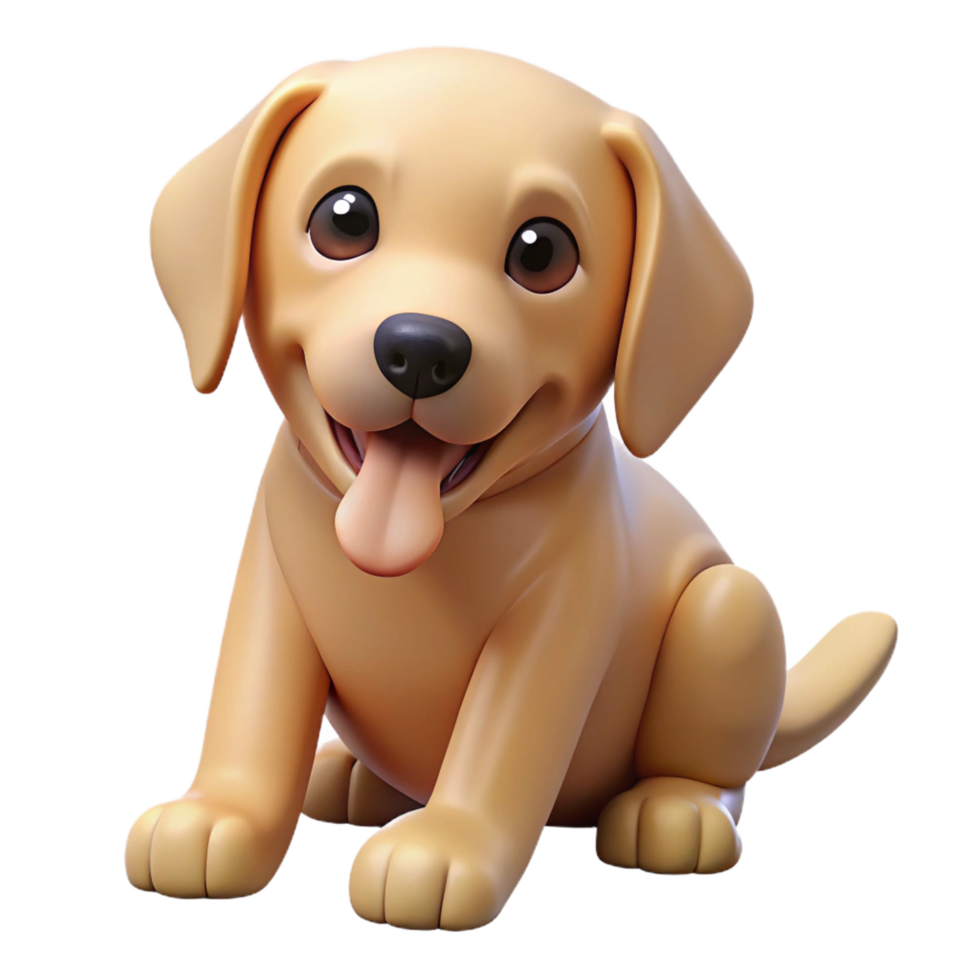 elegant classic A playful Labrador Retriever puppy chewing a bone high quality png