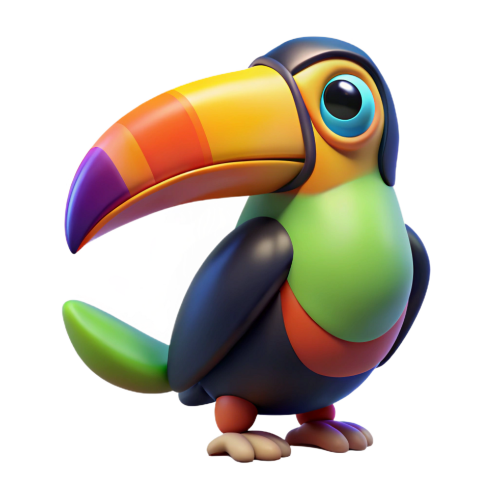 impressive traditional A colorful toucan with a large beak authentic png