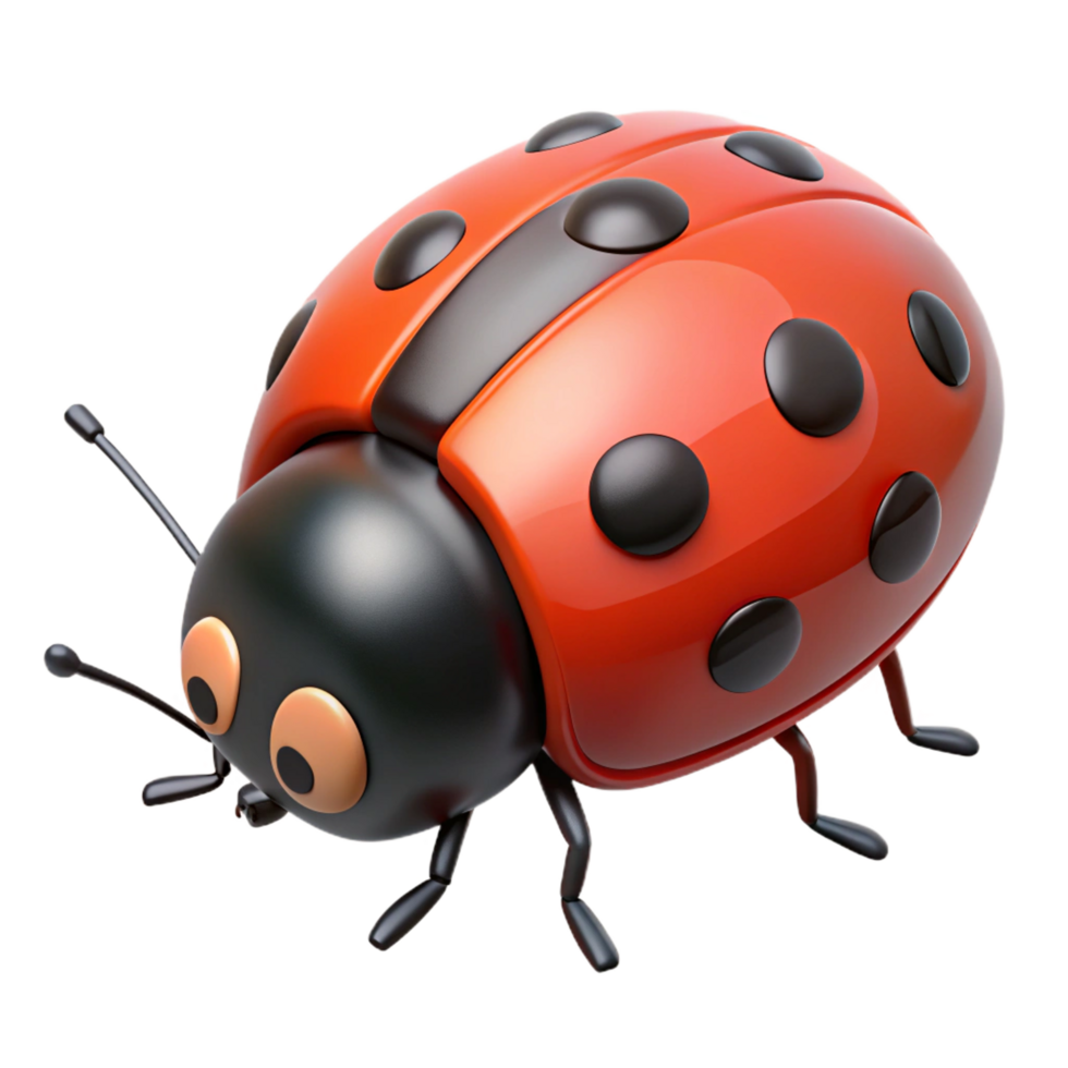 extraordinary minimalist A crawling ladybug high quality png