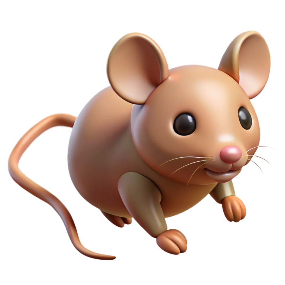 vibrant traditional A scurrying mouse professional png