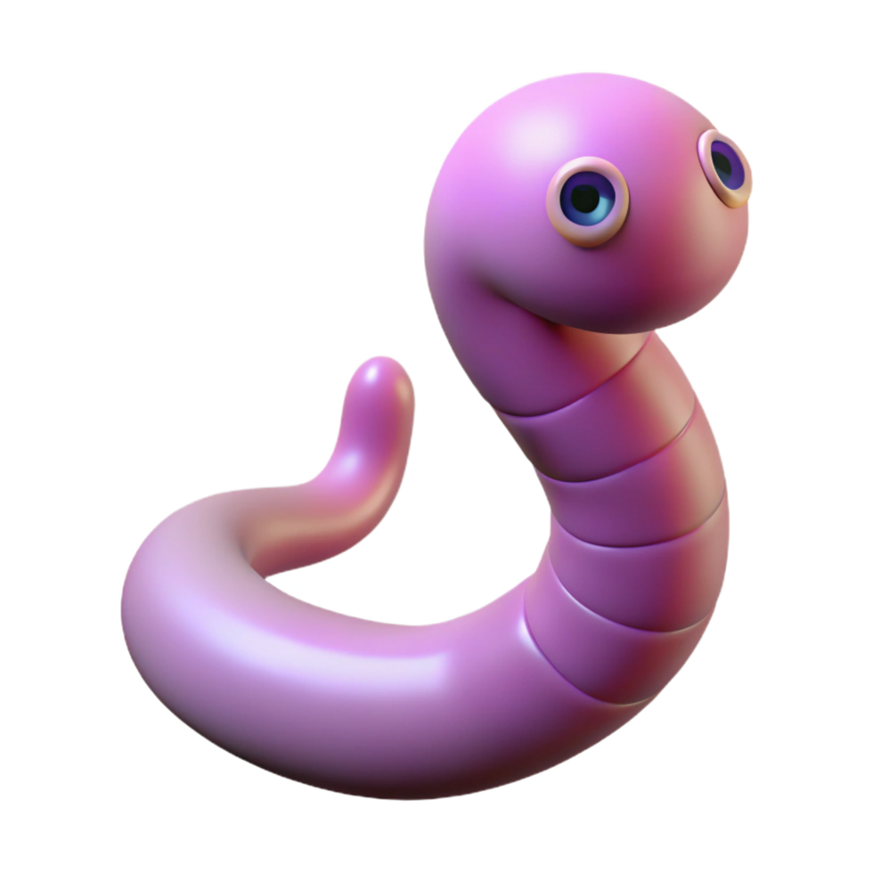 dramatic artistic A slithering worm high quality png