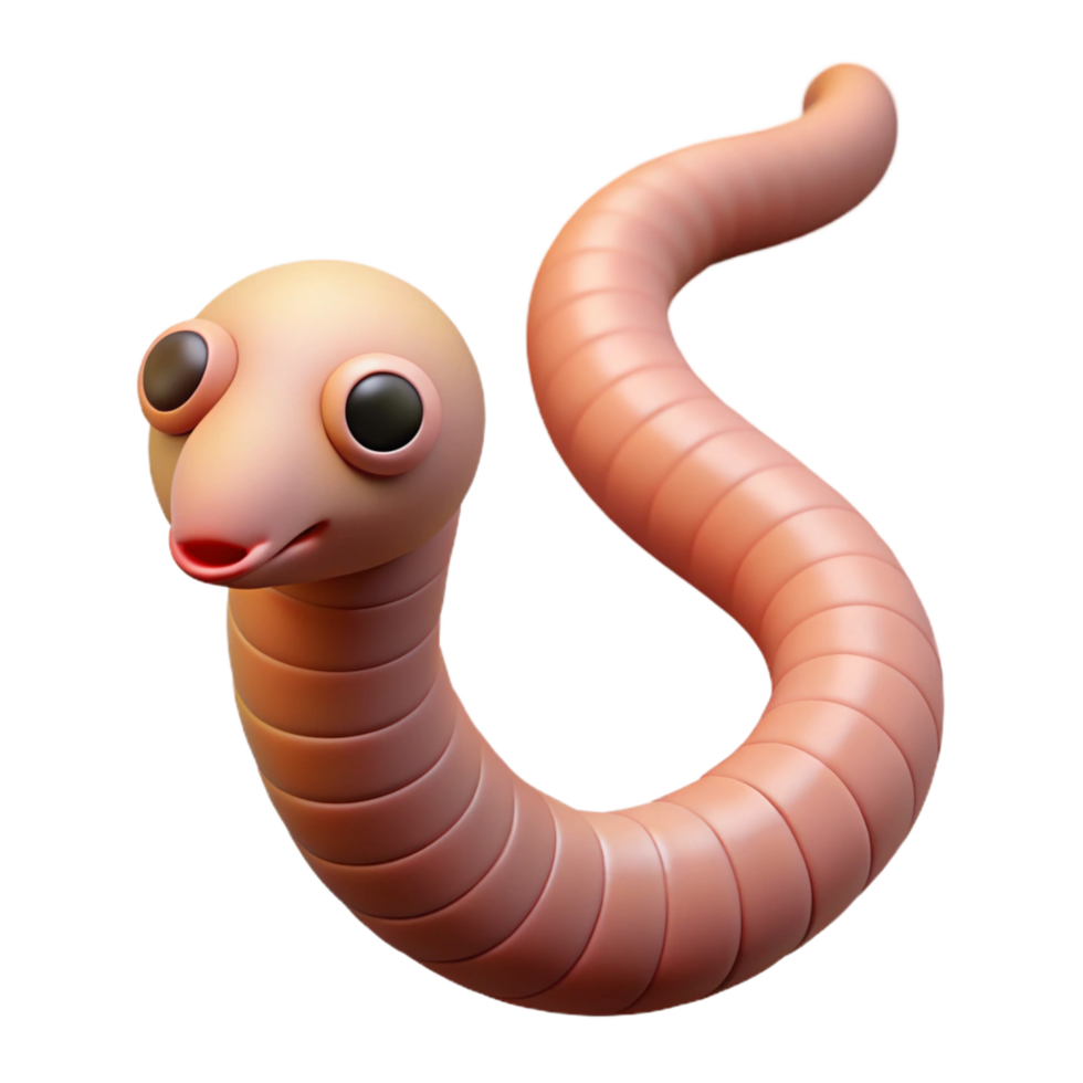 impressive abstract A slithering worm premium png