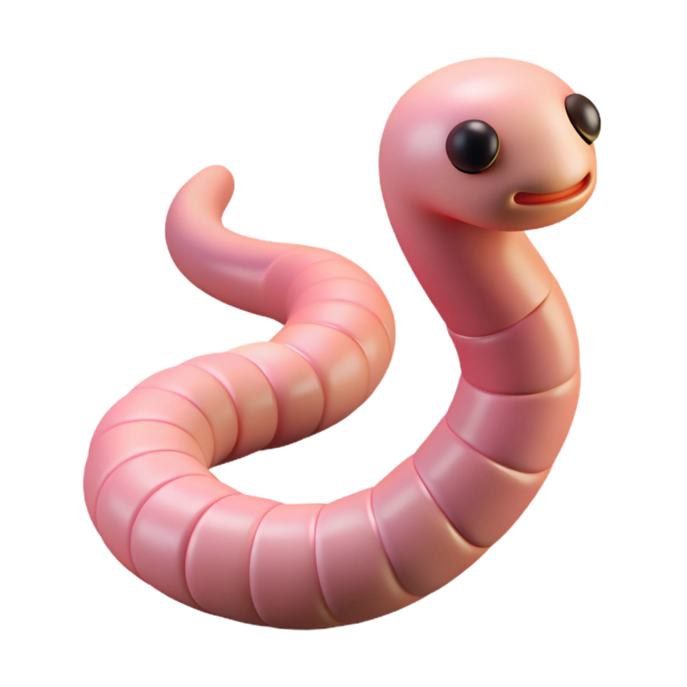 stunning contemporary A slithering worm genuine png