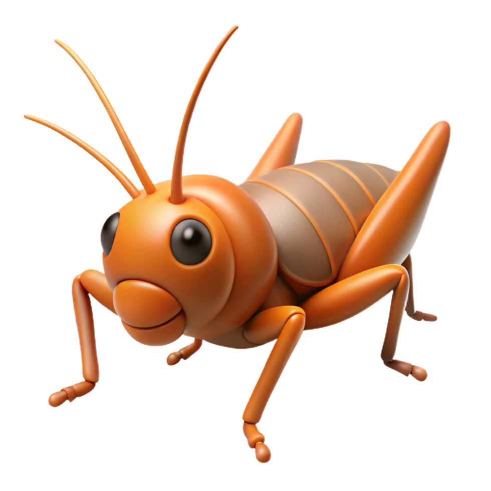 stunning vintage A chirping cricket detailed png