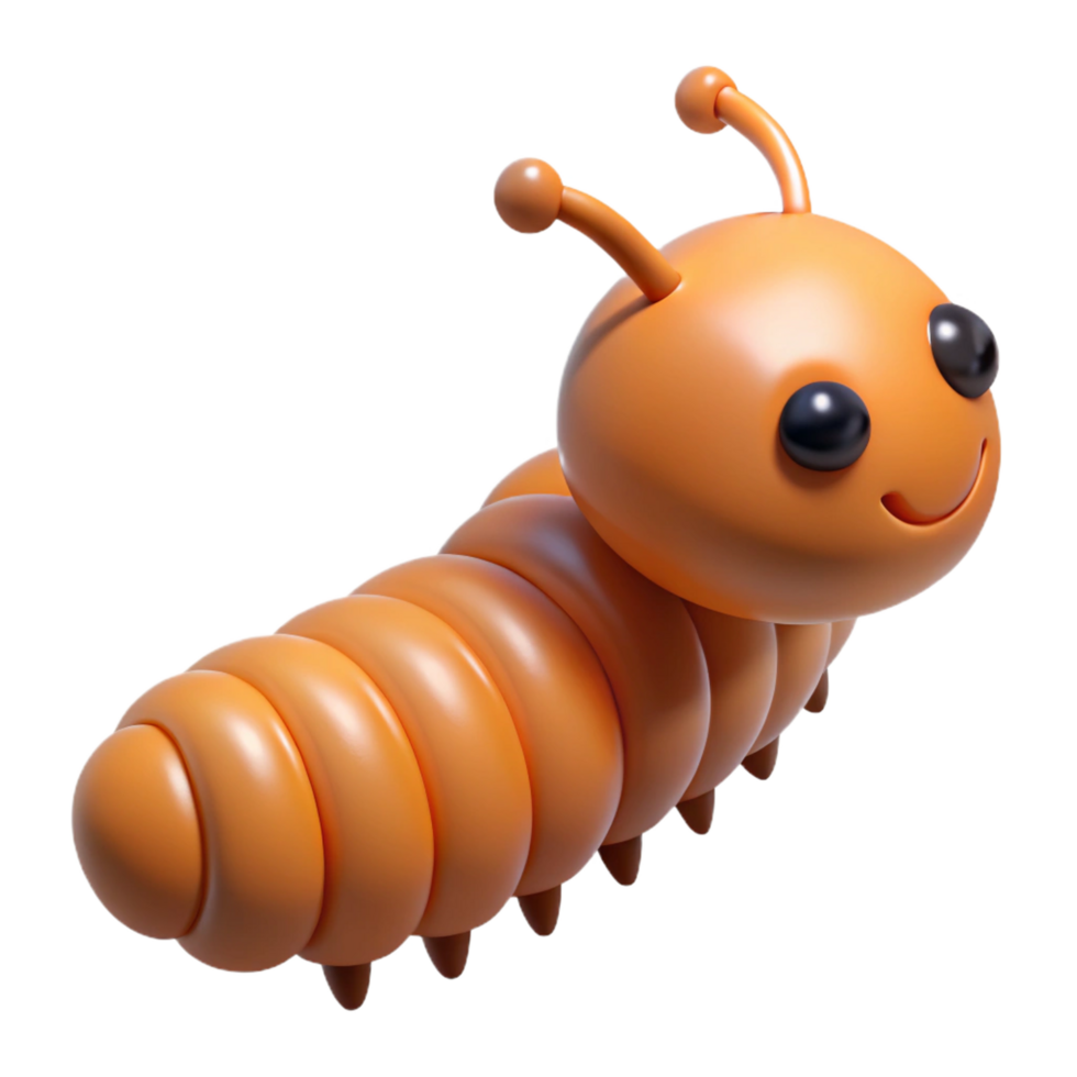wonderful abstract A crawling caterpillar, premium png
