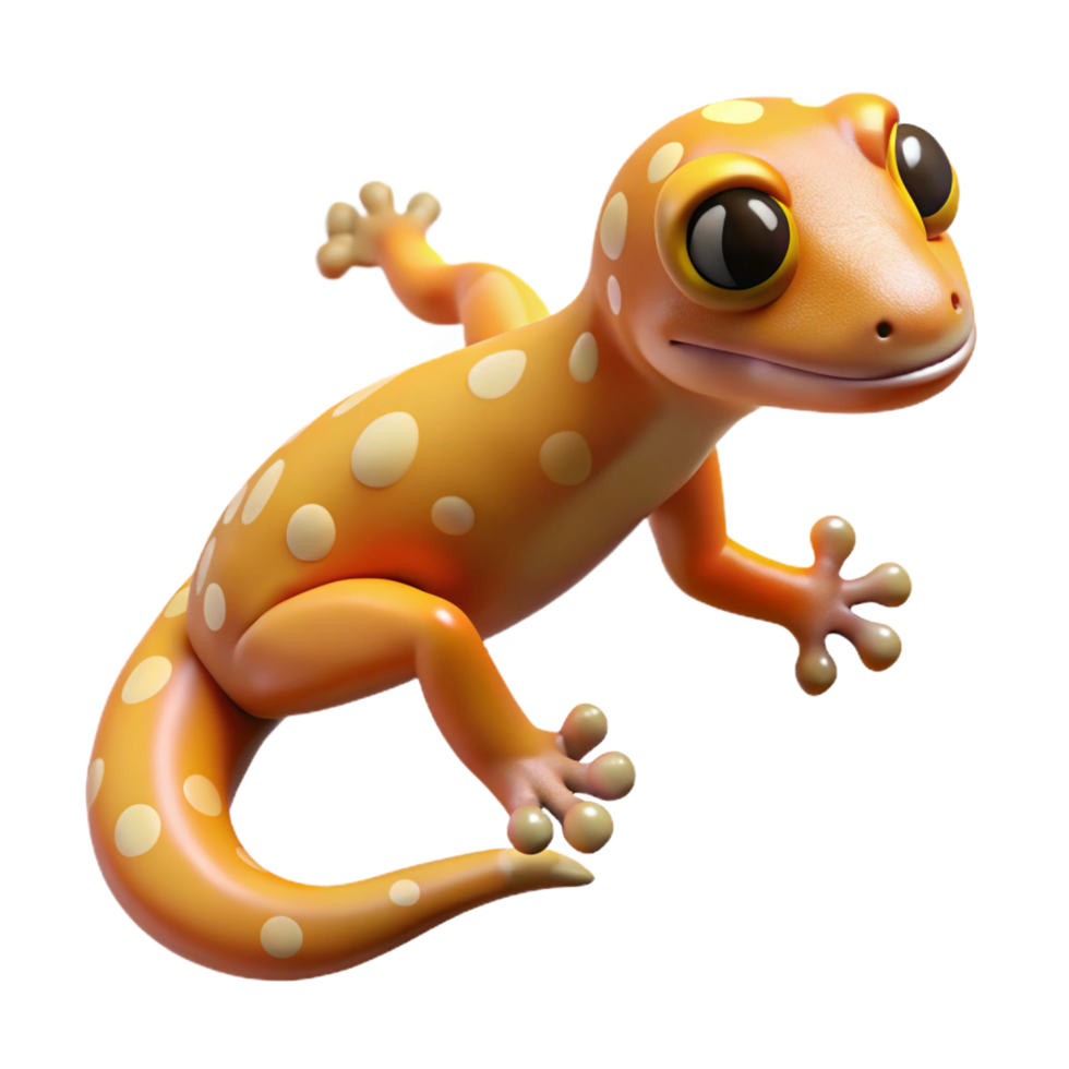 serene classic A climbing gecko, original png