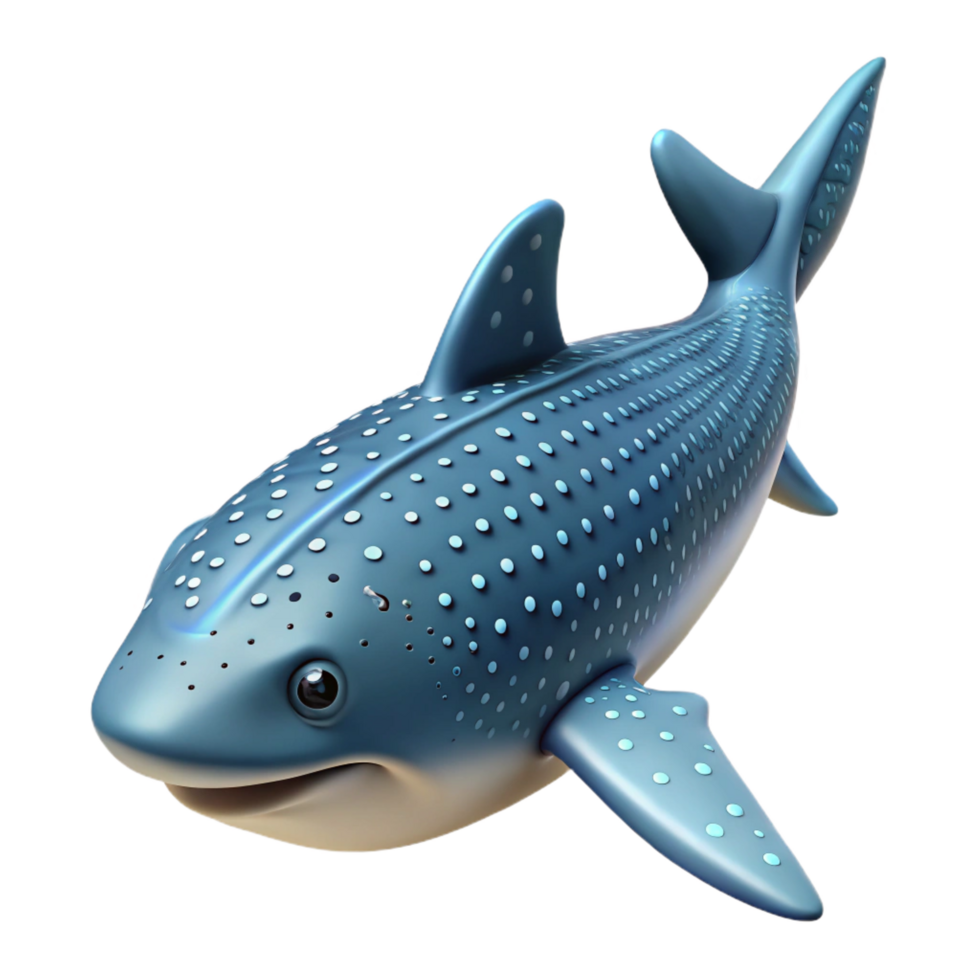 serene creative A swimming whale shark, authentic png