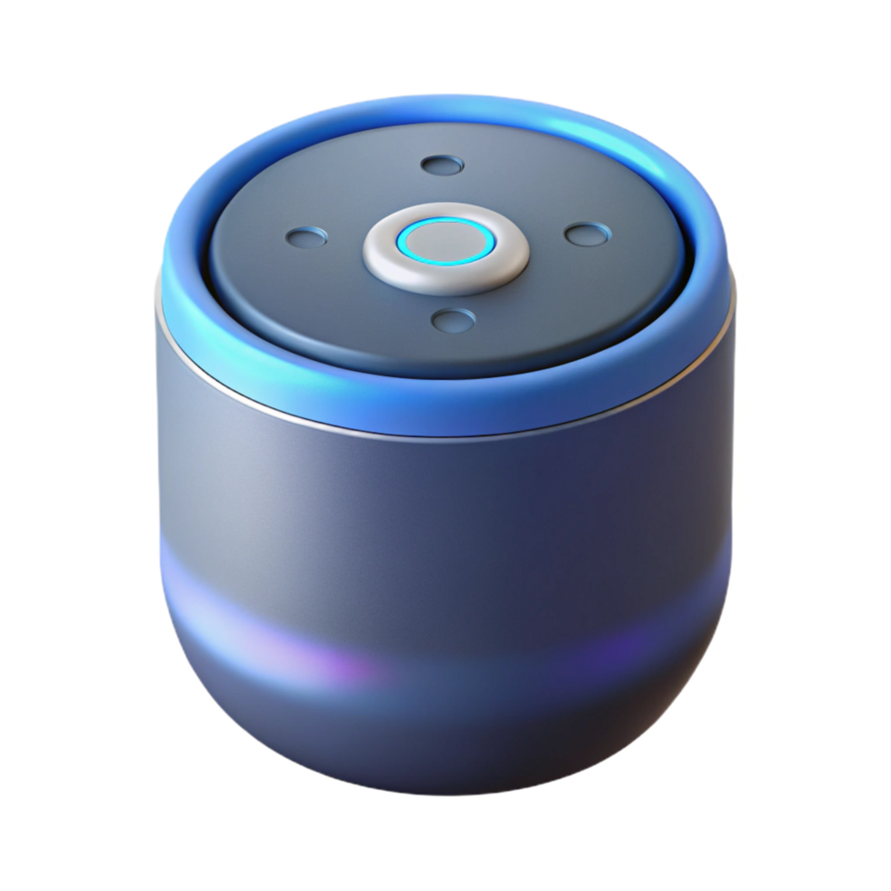 impressive creative Smart speaker with voice assistant activated genuine png