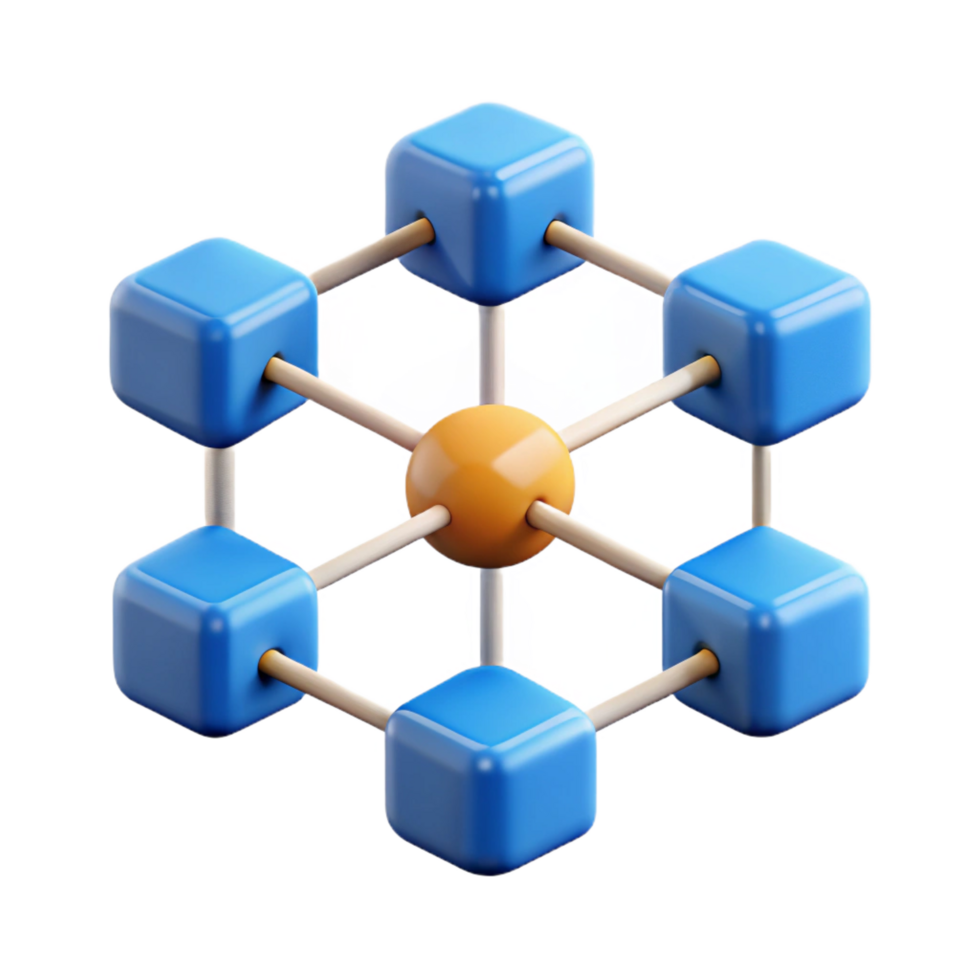 magnificent abstract Blockchain network diagram genuine png