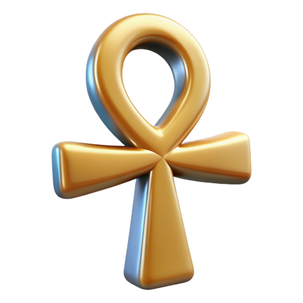 elegant artistic Ankh, Egyptian symbol of life exclusive png