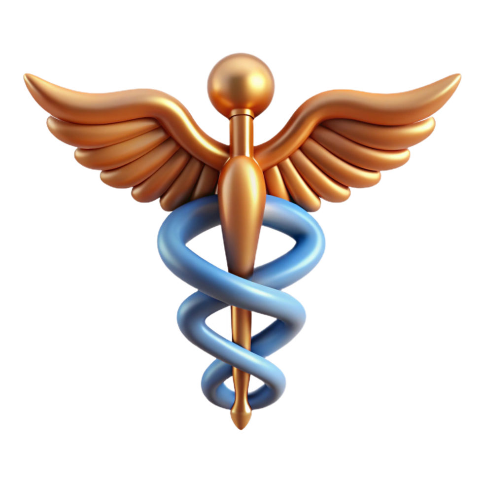 wonderful traditional Caduceus, symbol of Hermes high resolution png