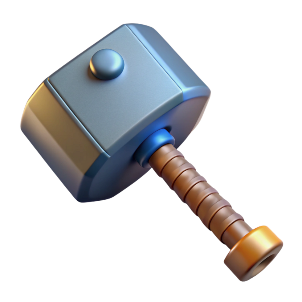 beautiful artistic Thor's Hammer, Mjolnir professional png