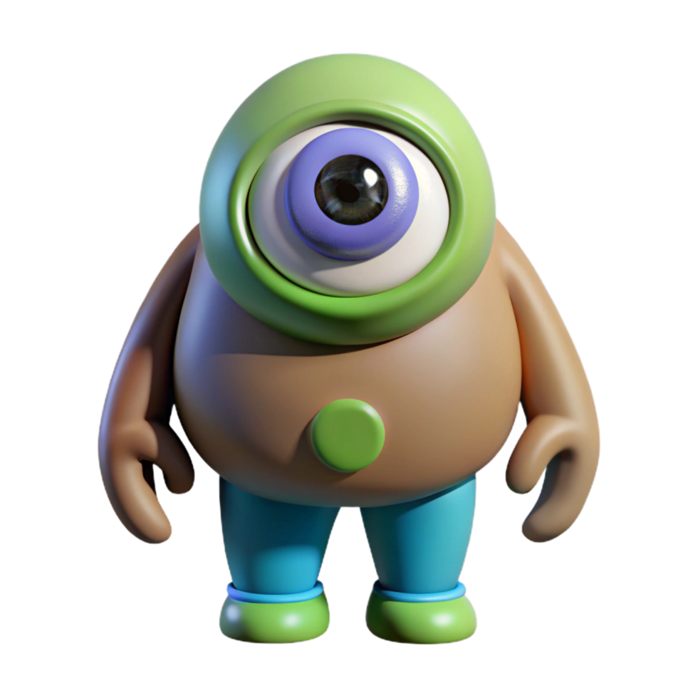 dramatic artistic Cyclops, one-eyed giant authentic png