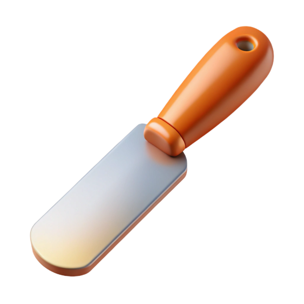 impressive creative Spackle knife, metal blade, 4K png