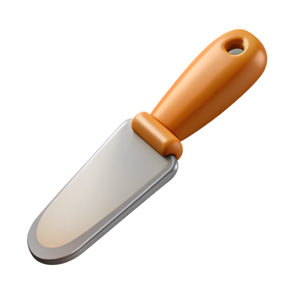 impressive contemporary Spackle knife, metal blade, original png
