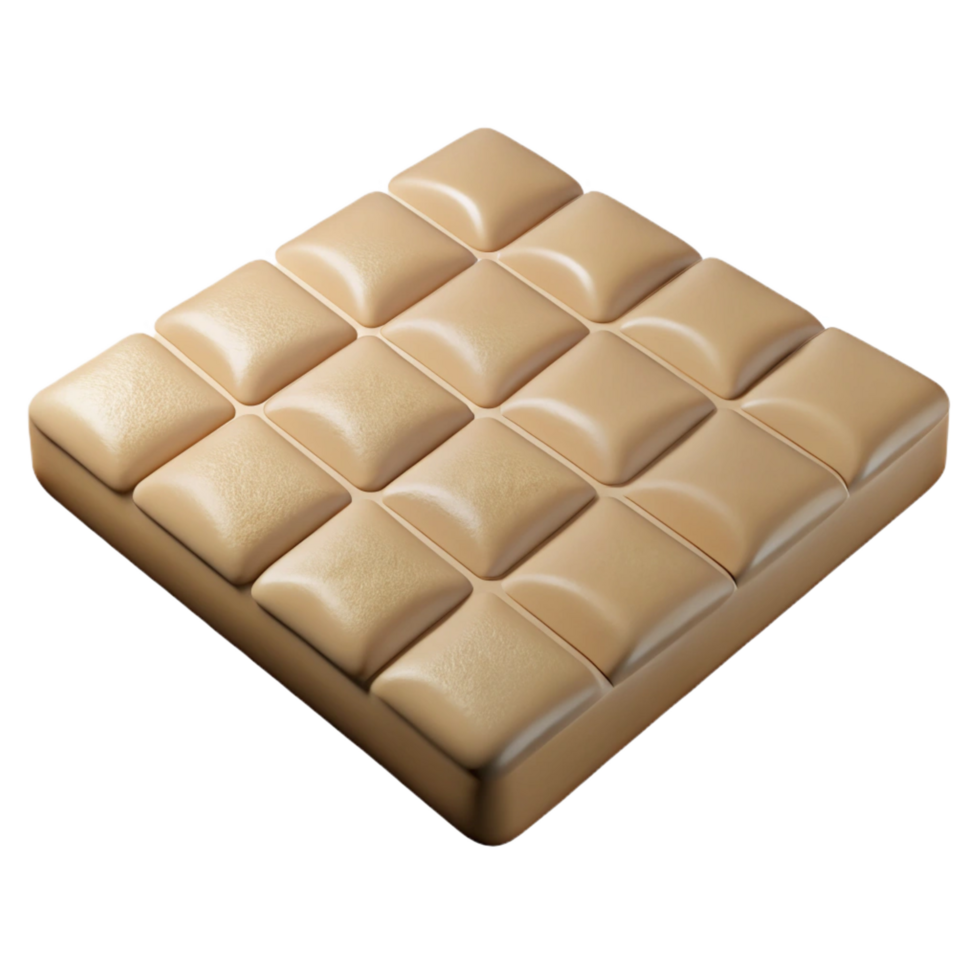 elegant contemporary Ceramic floor tile, textured, beige, detailed png
